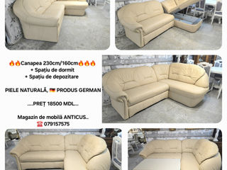 Mobila moale,fotolii-piele naturală.germania.уголоки кожаные - раскладывается!! foto 13