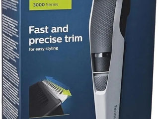 Триммер Philips Beard & Stubble из нержавеющей стали BT3206