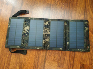 Солнечная панель складная 4 секции для зарядки мобильных телефонов+подарок!