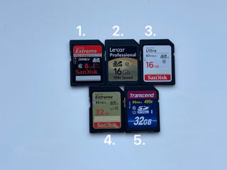 SD 8GB 16GB 32GB Bălți foto 1