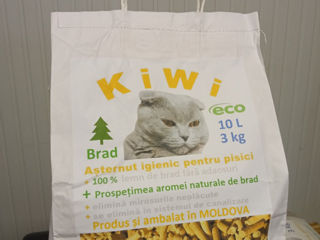 KiWi asternut igienic pisici, 13 lei kg foto 5