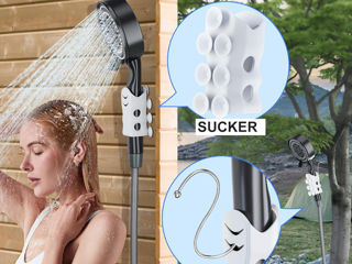 Duș de camping SoulBay, duș portabil cu baterie reîncărcabilă USB 5200 mAh și pompă de duș foto 3