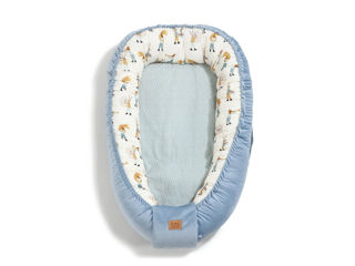 LA MILLOU COCON - VELVET COLLECTION - HEARTBEAT BLUE MUSIC  - 110 x 70 cm