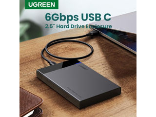 Carcasa hard disk extern Ugreen, USB 3.0, Compatibil cu SSD/HDD, 2,5", Negru (fara disc) foto 11