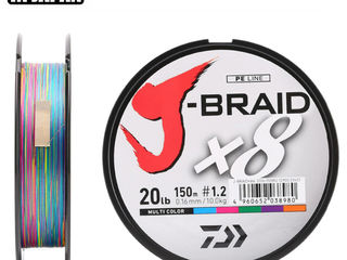 Оригинальный японский шнур Daiwa J-Braid X4, X8. Магазин. Доставка. Намотка на катушку. foto 6