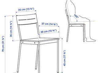 Set masă cu scaune IKEA (1+2) / Livrare în toată Moldova / Credit 0% foto 4
