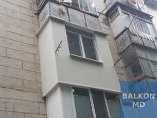 Renovarea balcoanelor. Balcon cald. Расширение балконов. Пвх французские балконы любой сложности foto 2