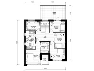 Casă de locuit individuală cu 2 niveluri/196,2m2/ P+E/ renovare/construcții/3D foto 6