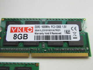 RAM DDR3 8GB 1600Mhz Laptop foto 2