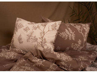 Set Cuvertura Alina Cotton 70% NT100 220*200, 1867Fon Bej/ 1868 Fon Bej + 2 Fete de perna 50*70 foto 3