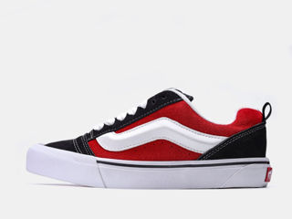 Vans KNU Skool Black/Red Women's