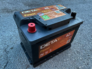 Аккумулятор автомобильный Deta 62Ah foto 1