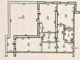 Apartament cu 2 camere, 92 m², Buiucani, Chișinău foto 5