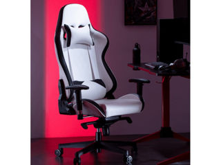 Scaun gaming Lumi CH06-36 White and Black foto 3