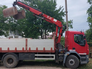 Servicii de transport cu manipulator și basculanta 26 tone + excavator foto 1