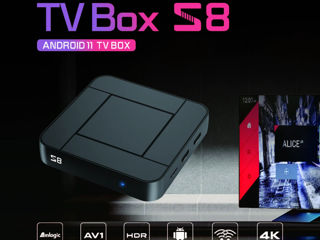 TV BOX S8 Android 11 TV Box Amlogic S905w2 2GB/16GB Dual Wifi 2.4G/5G +Filme+Youtube+IPTV бесплатно foto 3