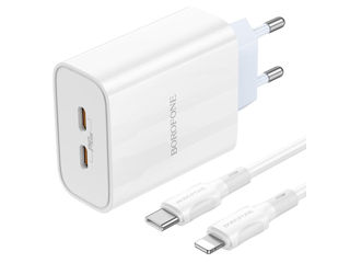 BOROFONE BA73A Young PD35W dual port (2 USB-C) + Cable Lightning foto 1