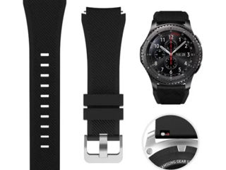 Силиконовый ремешок (Curea pentru ceas silicon) Samsung Galaxy Watch, Xiaomi, Garmin, Huawei (22 mm) foto 8