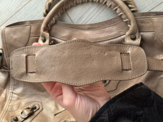 Balenciaga City Vintage Beige Leather Bag foto 7