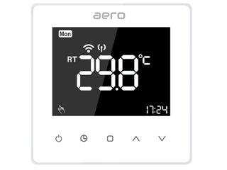 Termostat cu control WIFI Aero Black / White  - 2000 lei foto 4