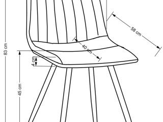 Scaun de bucătărie cu șezut moale foto 6
