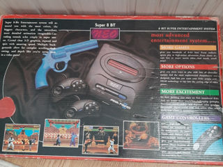 Gamepaduri (2 buc) + pistol+cart cu jocuri 8 bit pentru console Neo, Sega, Dendy foto 5