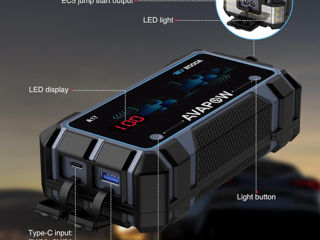 Booster, Пусковое устройство, Jump Starter 2000 ампер с пауэрбанком фото 2