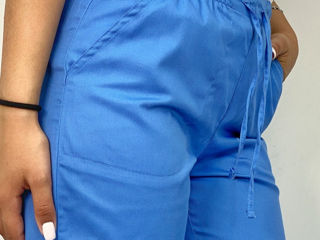 Pantaloni medicali Care - albastru / CARE Медицинские брюки - Голубой foto 3