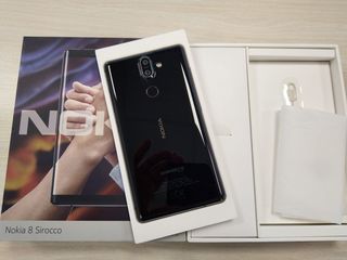 Nokia 8 Sirocco,2K P-OLED,6/128 Гб, front/back Gorilla Glass 5,NFC,Android 10, NEW. foto 4
