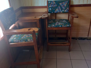 кресло стул стол для игрока в бильярд продам 2 комплекта - кресло 2 шт. и стол для игроков в бильярд foto 2