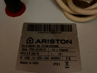 Boiler Ariston 10 litri foto 3