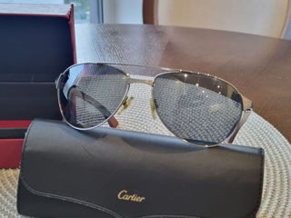 Продам оригинальные солнцезащитные очки Cartier Santos редкая модель! foto 3