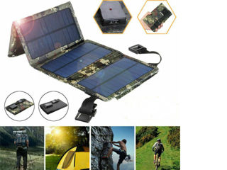 Солнечная панель из 4 секции для зарядки телефонов и др. разных гаджетов-складная-водонепронецаемая!