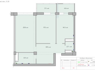 Apartament variantă albă in bloc nou. Rascanovca, 2 camere, 87 mp, vedere park, 500 eur/m2 foto 9