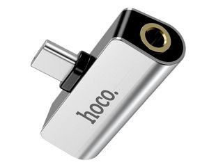 Type-C to 3.5mm - «Hoco LS26 2 in 1 Silver» foto 2