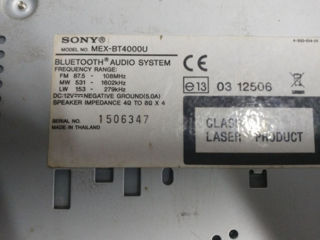Автомагнитола Sony MEX-BT4000E 4 foto 4