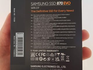 SSD Samsung 870 EVO 250GB Cutie 10buc foto 2