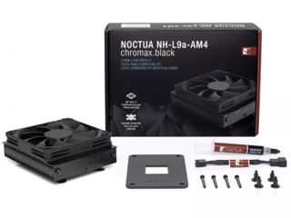 Noctua NH-L9a-AM4 chromax.black, Low-Profile CPU Cooler for AMD AM4 (Black) foto 6