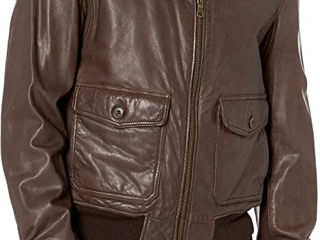 Мужская классическая куртка-бомбер авиатор Tommy Hilfiger из гладкой кожи ягненка foto 1