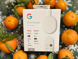 Google Chromecast Google TV, HD, HDMI, Bluetooth, Wi-Fi, Telecomanda comenzi vocale, Cutie sigilata.