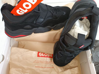 Новые мужские кроссовки Globe Option Evo Black Width Skater Shoes Men's Black