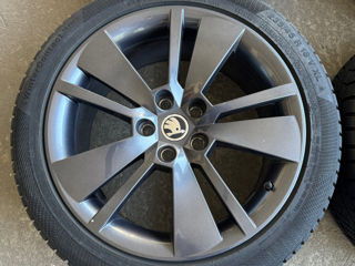 5x112 R18 Skoda cu anvelope 235/45 R18 foto 7