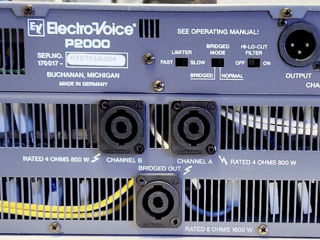 усилитель мощности Electro-Voice P2000(700 euro - preț negociabil) foto 3