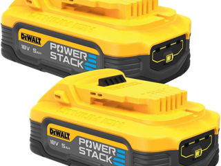 Set de acumulatoare / аккумуляторная батарея dewalt powerstack dcbp518h2