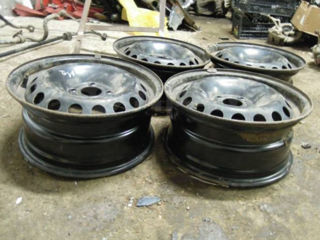 Set jante din tabla, Renault Megane / Scenic / Clio... R16, 4x100, 6.5J, ET49. Stare buna foto 3