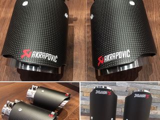 Насадки на глушитель Akrapovic, эксклюзивные насадки на глушитель M style Чёрные глянцевые / матовые foto 5