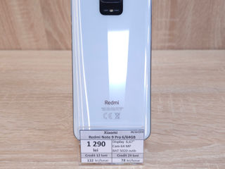 Xiaomi Redmi Note 9 Pro 6/64GB, 1290 lei
