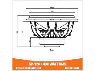 SUBWOOFER SP-12C - 400W RMS foto 6