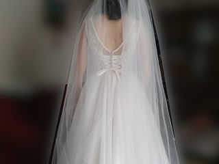 Свадебное платье (хорошее состояние) -3000 лей + круг foto 7