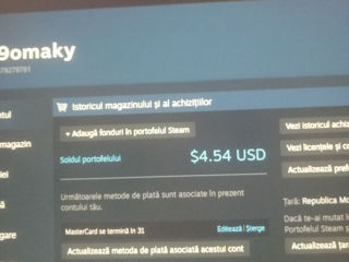 Vând cont steam